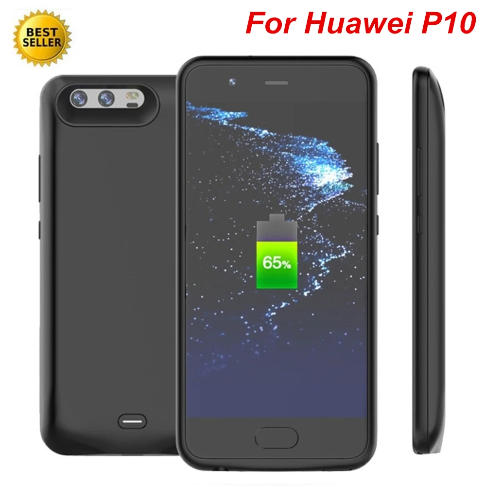 5500 MAH для huawei P10 Батарея Зарядное устройство чехол подставка смартфона крышка