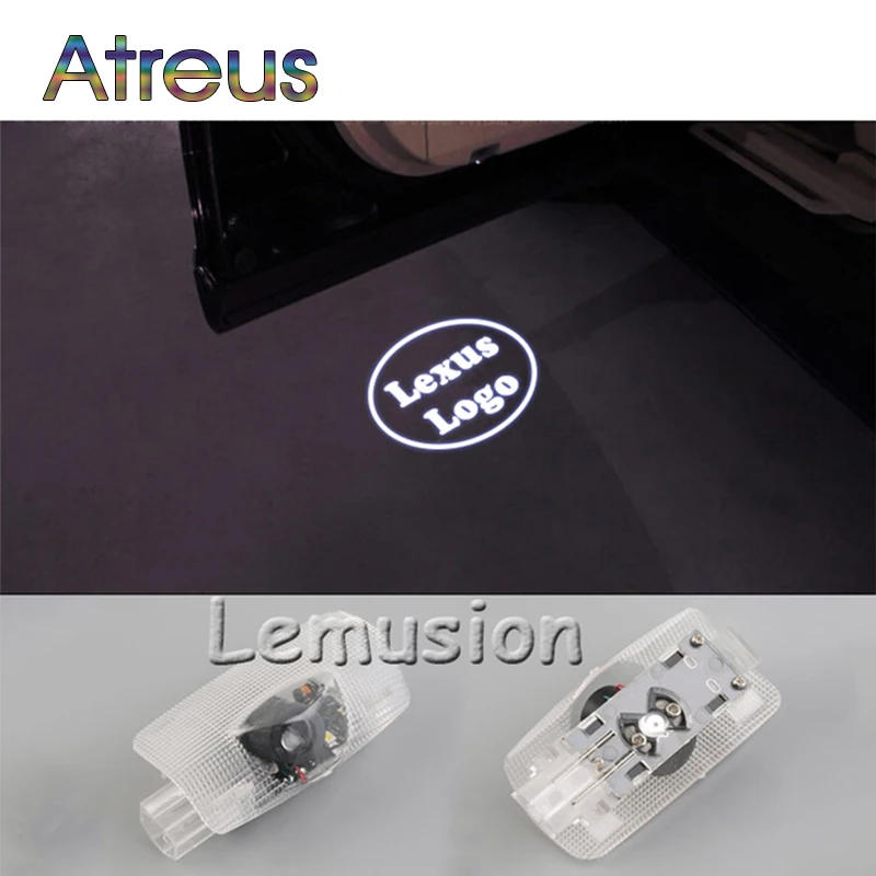 Atreus 2X Светодиодная лампа освещения подножки двери автомобиля приветственный светильник 12 В для Lexus RX GS 300 400 430 350 450 HS IS LS LX 570 ES SC аксессуары