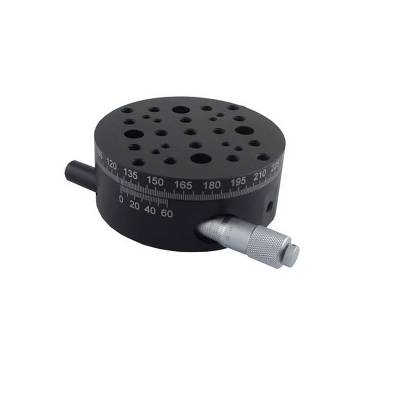 

Precision Manual Rotary Table 360 Degree Rotating Platform Optical Sliding Table Angle Adjustment Stage Index Rotary Table
