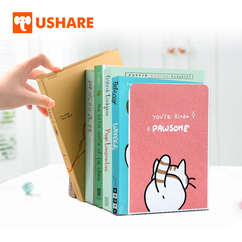 USHARE закладки 2 шт. новый стиль книжная полка милый кот Книга Держатель