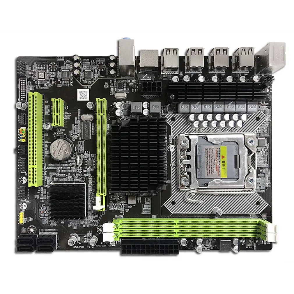 X58 Pro Материнская плата для X5675 X5680 X5690 USB3.0 RAM DDR3 2 channels max 2*16G memory | Электроника