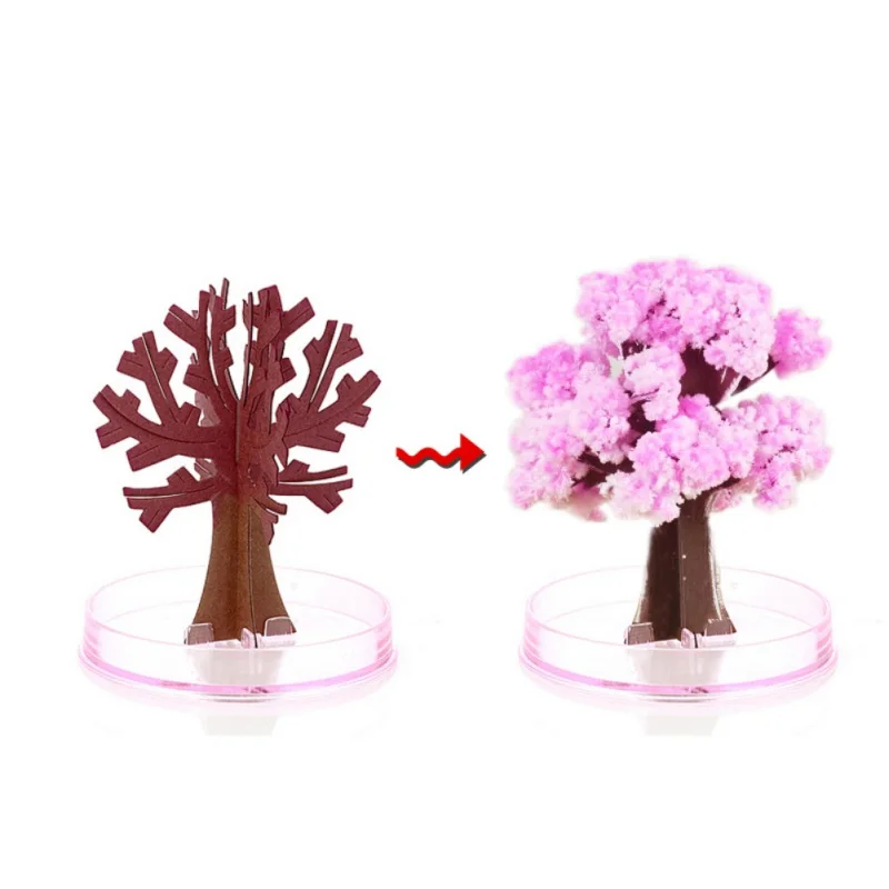 

Novelty DIY Paper Cherry Blossom Tree Artificial Magic Sakura Tree Cherry Blossom Kids Educational Toys Gift