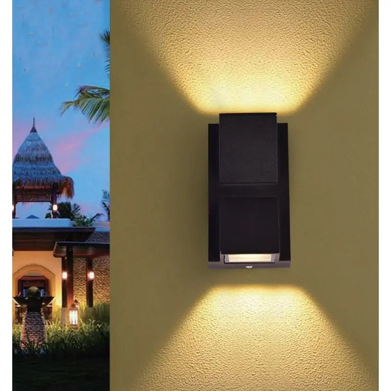 rgbcw led wifi smart flood light tuya app voice control ip66 outdoor flood light landscape courtyard building exterior wall ANTINIYA LED Outdoor Wall Sconce Light Fixture Waterproof Building Door Balcony Lamp Up Down Indoor Sconce Balcony Lamp Fixture