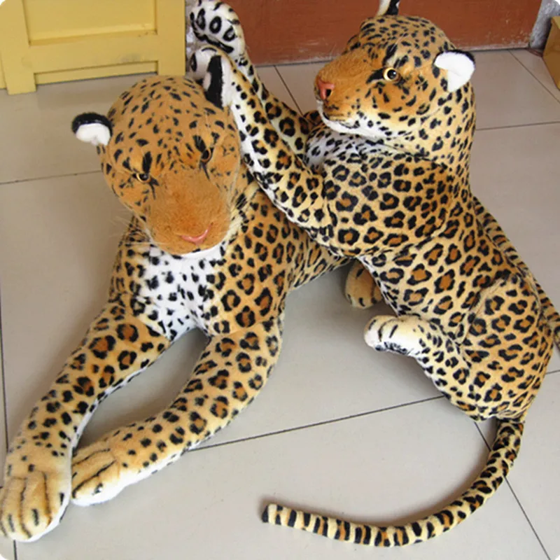 Большой искусственный животного леопард лев Горячая распродажа! плюшевые игрушки куклы Моделирование Leopard кукла около 88 см 0470