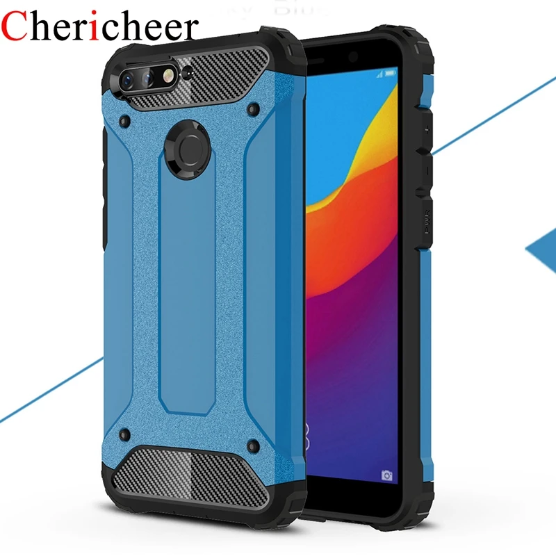 

Armor Case For Honor 7A Pro Case Silicone Hard PC Hybrid Cover Phone Case For Huawei Honor 7A Pro Case Bumper Honor 7A Pro Cover