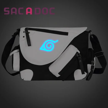 

Hot Anime Naruto Luminous Crossbody Bags Women Men Messenger Bag Uzumaki Naruto Printing Shoulder Bags for Teenagers