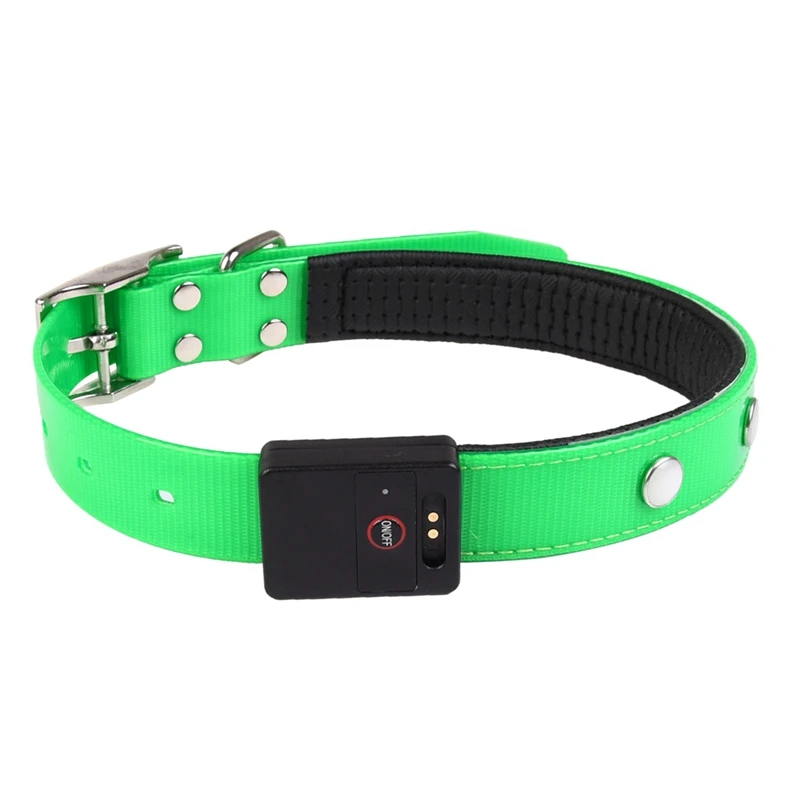Зеленый Pet Adjustable Collars USB Magnetically LED Chargeable Luminescent Dog Waterproof Odor-proof Collar Dog Collars Harnesses Leads - Цвет: Зеленый