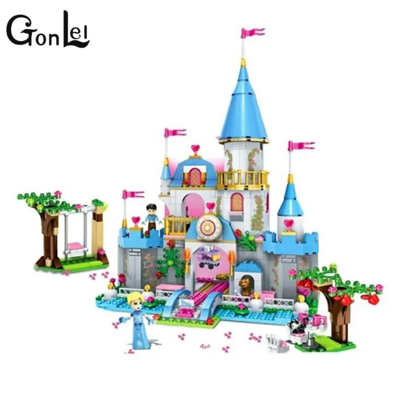 

GonLeI AIBOULLY New JG305 Building Block Cinderella Romantic Castle Princess Friend Blocks minis Bricks Girl Sets Toy