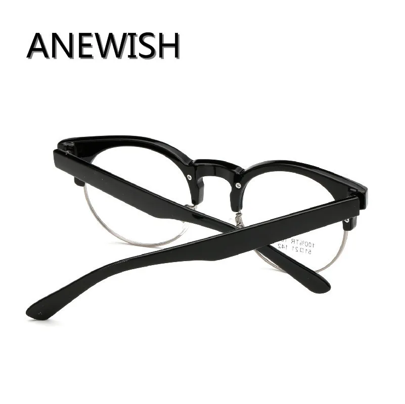 Anewish 2018 корейская мода оптических TR90 высокое качество Очки Для женщин ретро