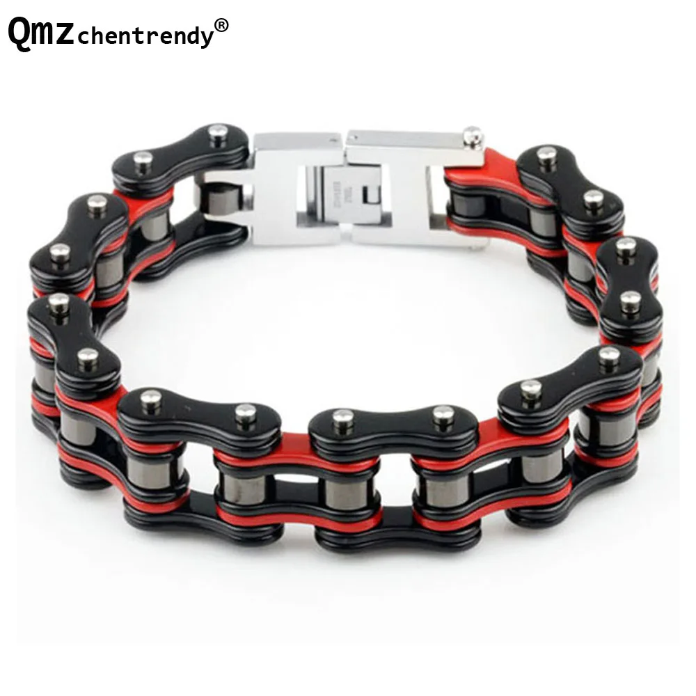 Высокое качество, разноцветный мужской браслет, браслет 316L из нержавеющей стали, тяжелый для мальчиков, мужской мото браслет-цепочка, спортивные ювелирные изделия