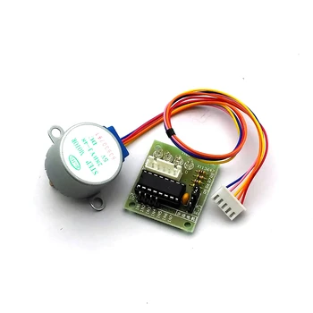 

5V 4-Phase 28YBJ-48 DC Gear Stepper Motor + UL2003 Driver Board Test Board For Arduino