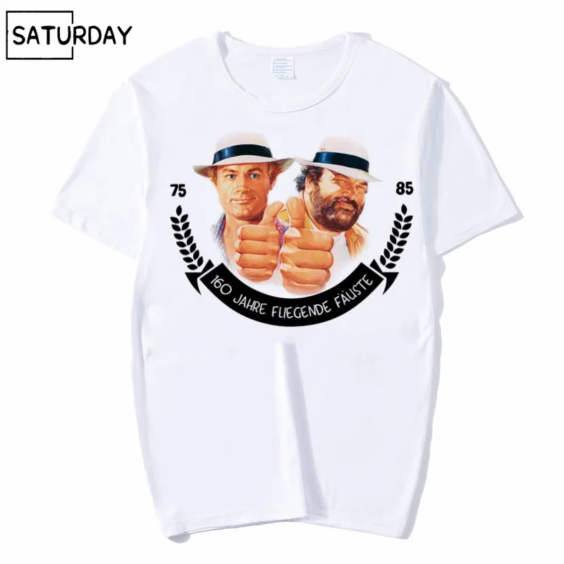 

Men and Women BUD SPENCER Design Funny T Shirt,Unisex Summer Short Sleeves Breathable Graphic Premium T-Shirt Men's Streewear