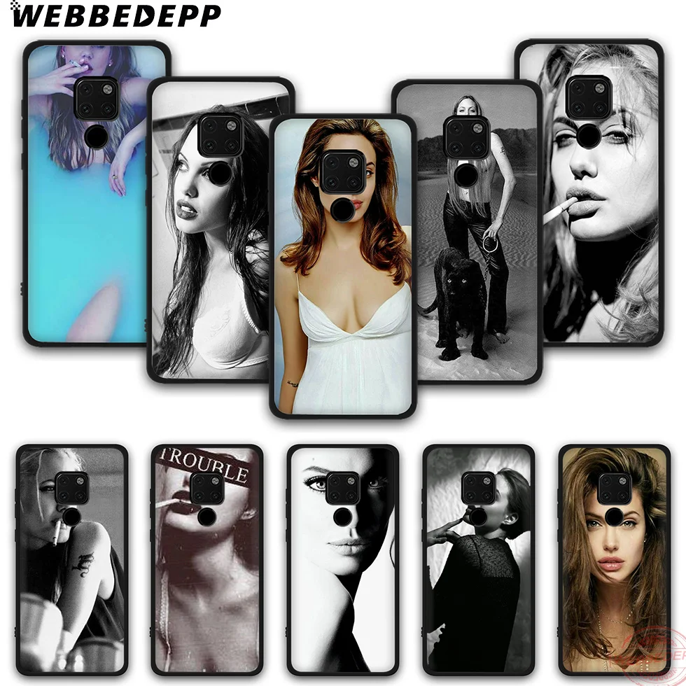 WEBBEDEPP Angelina Jolie TPU Phone Case for Mate 10 20 30 Pro Lite Nova 2i 3i 3 4 5i 2 5 |