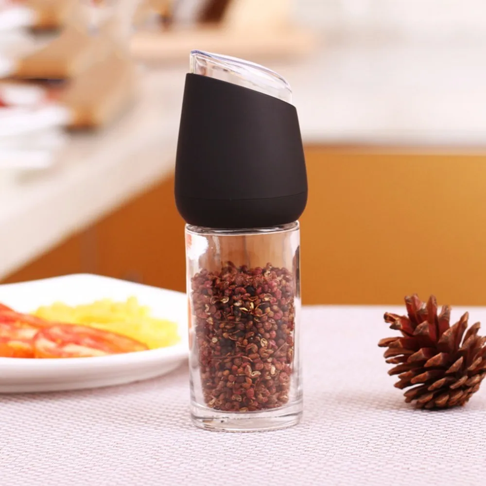 170 ml Manual Grinder Muller BPA Free Stainless Steel Pepper Grinder Pepper Grinding Bottle