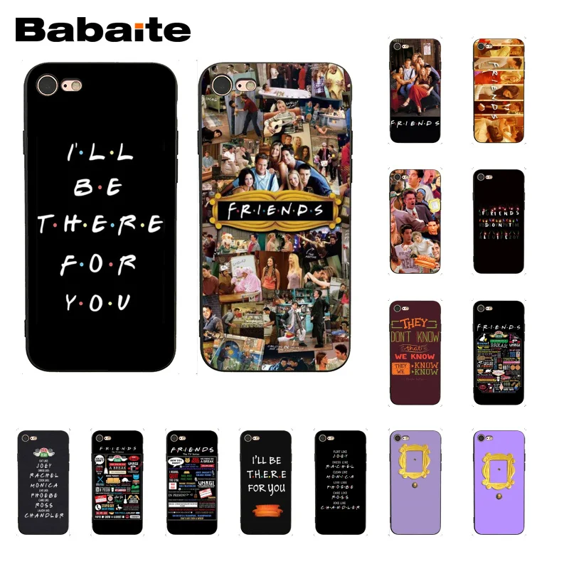 Babaite Central Perk Coffee friends tv show how you doin Luxury Phone Case for iPhone 8 7 6 6S Plus X XS MAX 5 5S SE XR 10 Cover