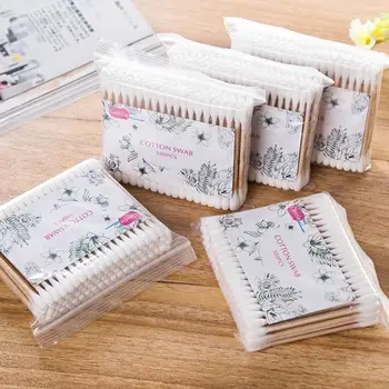 

500pcs/pack Multifunctional Bamboo Cotton Buds Cotton Swabs Medical Ear Cleaning Wood Sticks Makeup Health Tools Tampons