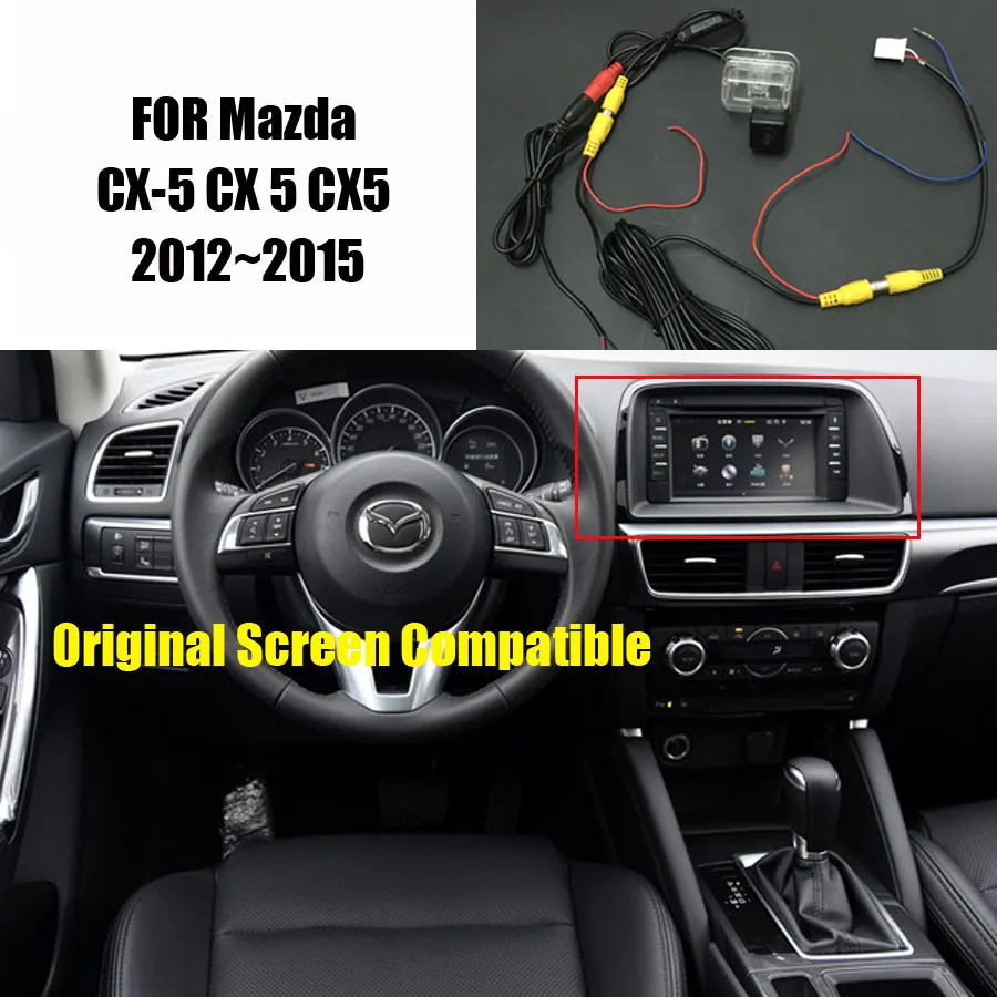 Камера заднего вида Thehotcakes для Mazda CX-5 CX 5 CX5 2013 2014 2015 / RCA и оригинальный экран |