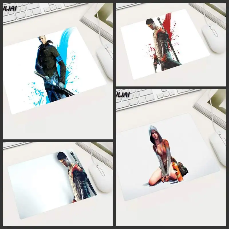 

KULIAI Featured Fashion White Bottom Devil May Cry Rubber Slip MousePad Gamer Computer Mouse Pad Decorate Your Desktop for DOTA2