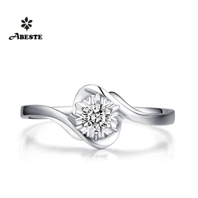ANI 18K Solid White/Yellow/Rose Gold (AU750) Engagement