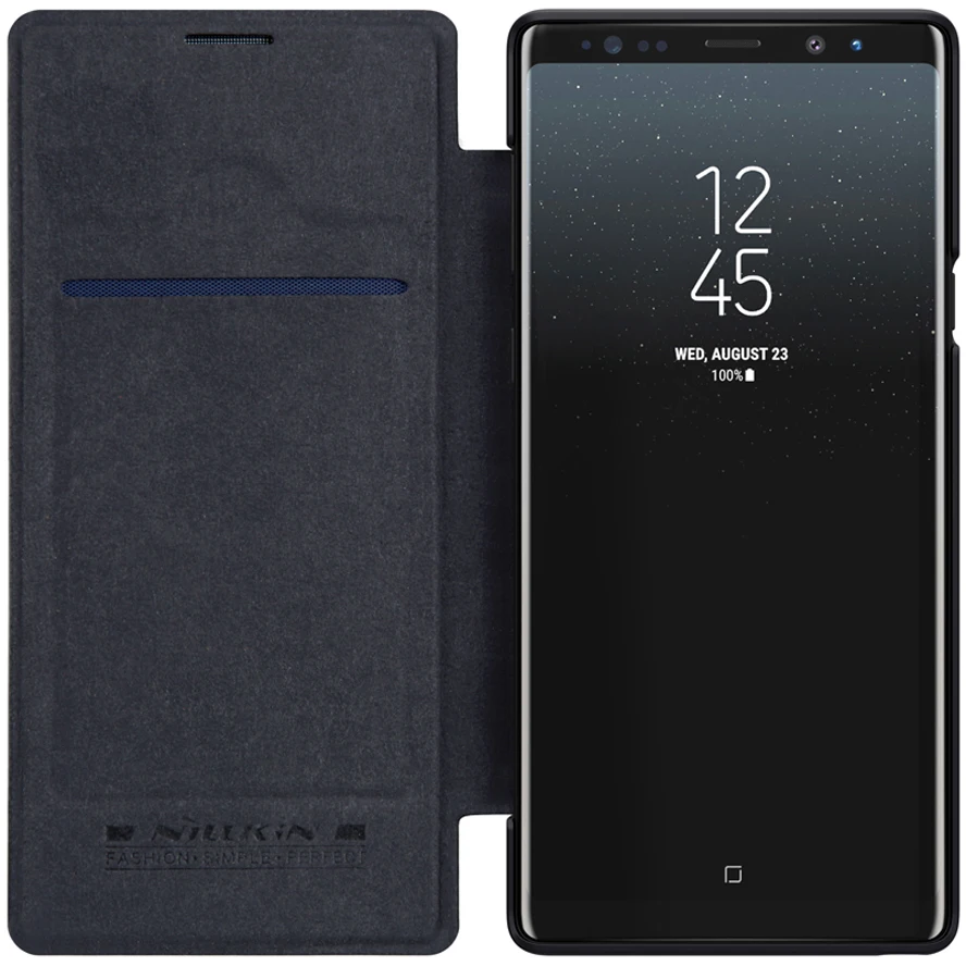 Cena Etui do Samsung Galaxy Note 9 nillkin qin Series etui z klapką do Samsung Note 9 Note9 Book otwierane etui ze skóry pu