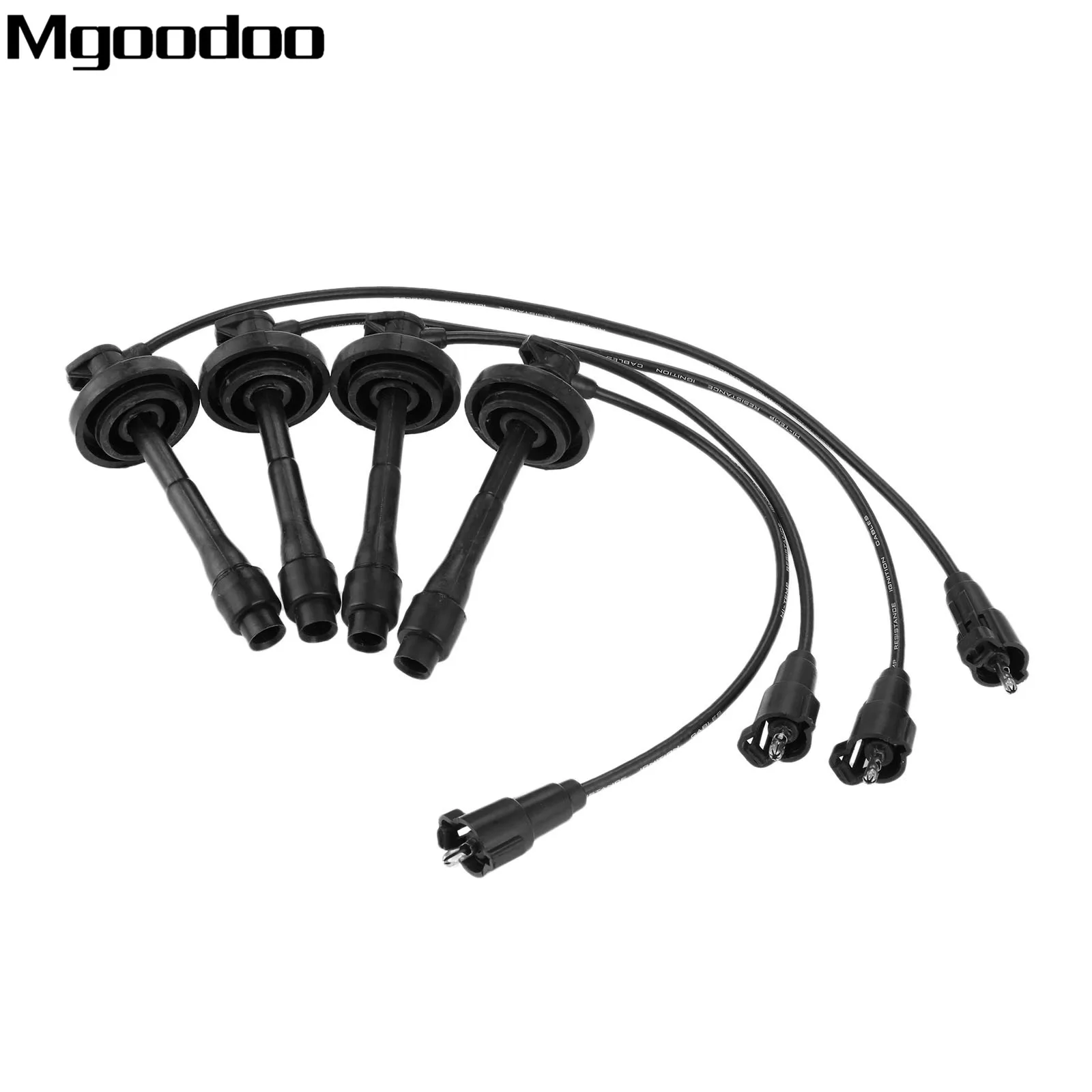 

Mgoodoo 4Pcs/Lot Ignition Spark Plug Wire Cable Set 671-4169 7899 TE64 09419 5mm Fittment For Chevrolet For Toyota