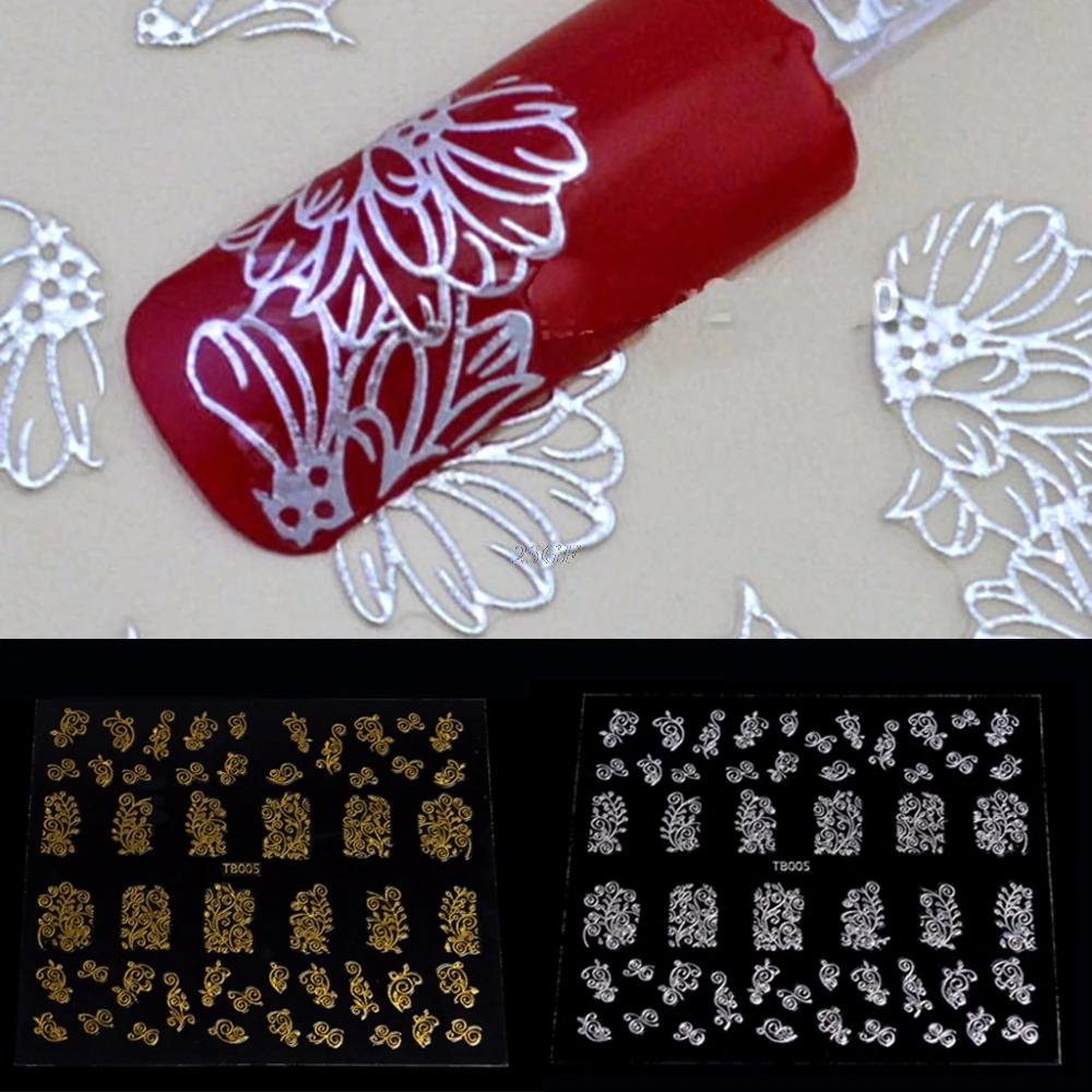 1 лист стикеры 3D на ногти Nail Art наклейки украшения штампы маникюрные DIY TB005