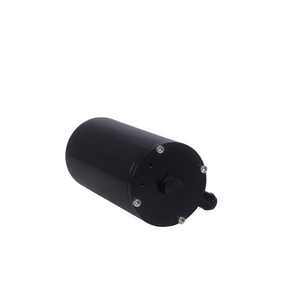 Алюминий 0.25L оцинкованный маслоуловитель может трубка бак сбоку с воздушным фильтром черный шланг Барб Размер 12 мм 15 мм