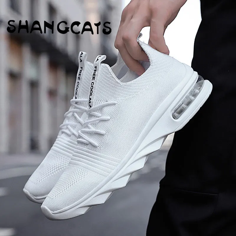 Exclusive Brand Men Casual Shoes Socks Style zapatillas hombre Men Shoes 2019 Summer Mens Shoes Casual Men Sneakers White black