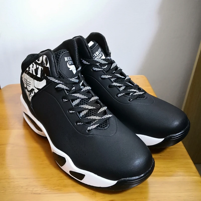

Professional Cushioning Air Basketball Shoes High Top Men Outdoor Training Sneakers Students Male Exercise Basquete Boots Sports