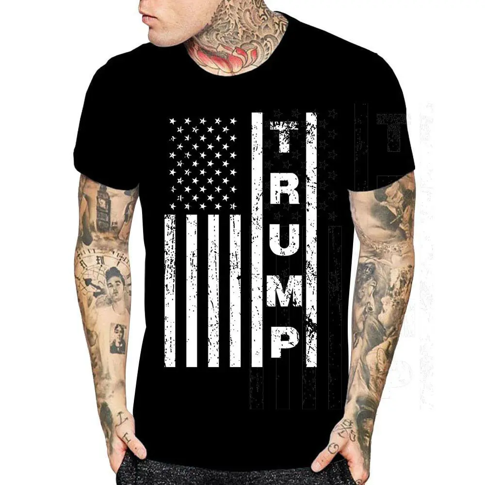 

2019 Funny Donald Trump T Shirt President Funny Political Usa Flag Men Women Youth Kid Tees Unisex Tee