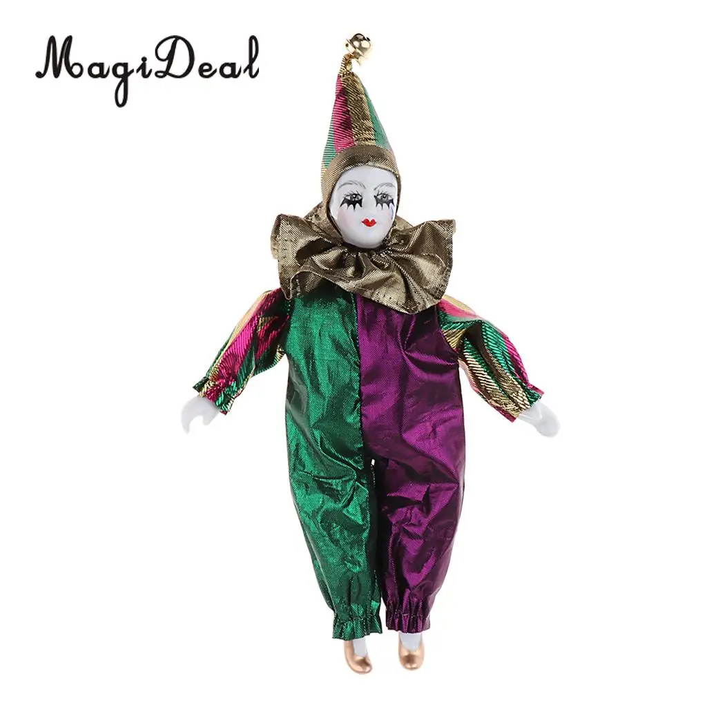 22cm Porcelain Victorian Doll Sitting Collectible Doll Ceramics Dolls Crying Clown