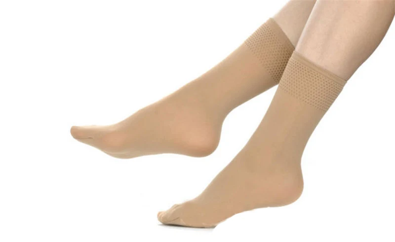 5pairs/lot Autumn Winter High Elastic Velvet Nylon Socks for Women Skin Color Short Socks Anti-hook Wire Resistant to Wear smartwool socks sale