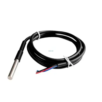 

10PCS Waterproof DALLAS 18B20 temperature probe temperature sensor Stainless steel package -100cm wire (DS18B20)