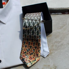 Новая мода, мужская мода, цветок, рыба, мечта, граница, галстук, платье, повседневные подарки для жениха, Свадебная вечеринка