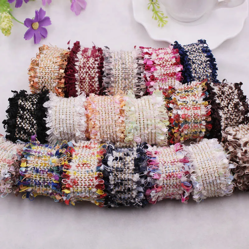 1 yard Vintage Gold Nylon Embroidered Tassels Lace Trim Ribbon Fabric Handmade DIY Costume Dress Sewing Supplies Craft 3cm wide | Дом и сад