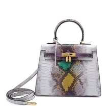 Fashion Snakeskin pattern Luxury Quality Ladies Shoulder Crossbody Bags Women Real Leathe Handbags Women Genuine Leather Bag