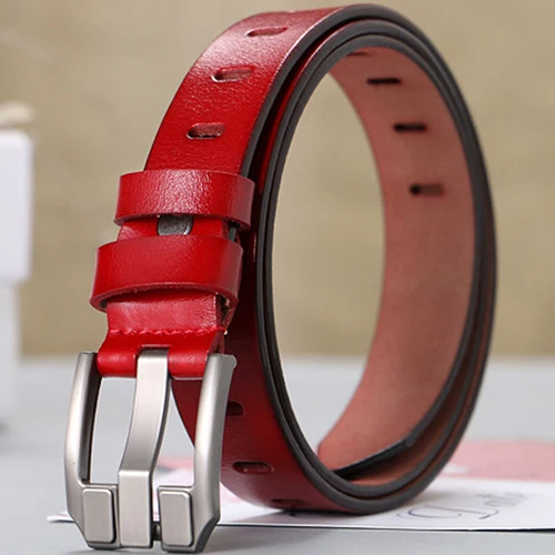 ZW212AC2Red Высококачественный Женский модный ремень женские ремни из натуральной кожи для женщин белые дизайнерские бренды люксовые женские ceinture femme ZW212 - Цвет: ZW212AC2Red