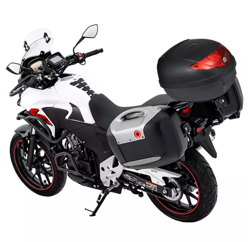 

Ship From ES 36L 72L Motorcycle Trunk Waterproof Top Case Rear Storage Luggage Tool Box Black for Single Helmet Motorbike 7days