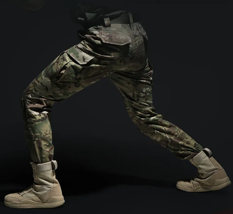 CQB Outdoor Camping Hiking Tactical Military Men's Pants Trekking Trousers Camouflage Pants for Climbing Training Trousers