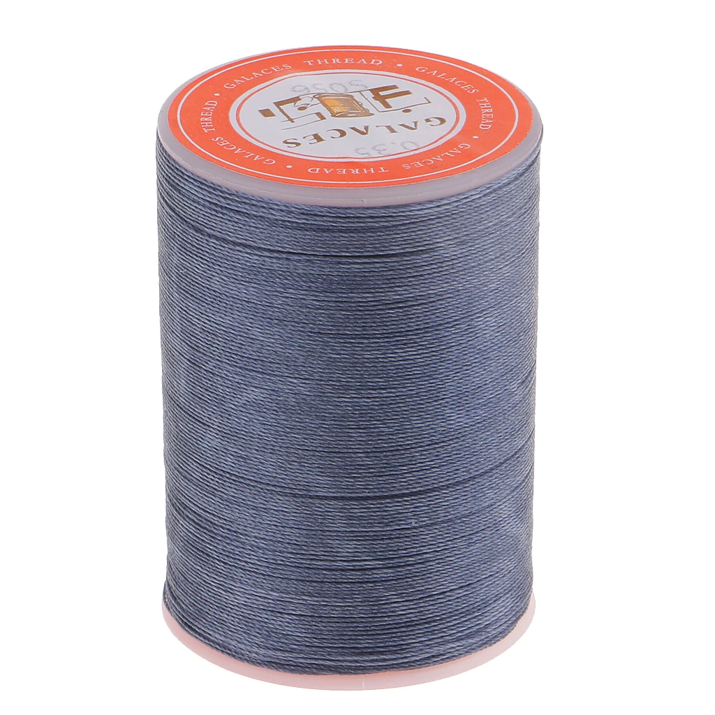300 метров 0,35 мм кожа швейная вощеная нить ручная работа сшивание шнур ремесло - Цвет: Blue Grey