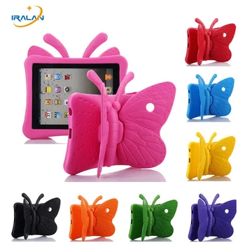 

Hot EVA Shockproof Case for iPad Mini 1 2 3 4 7.9" Cartoon Butterfly Stand Tablet Cover for iPad Mini3 Kids Safe Cases + Stylus