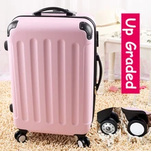28″ pink 8-universal wheels large capacity trolley luggage bags,female lovely fruit color travel luggage suitcases,gifts for