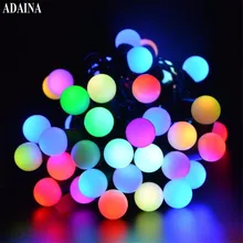 7 м/20ft 50leds garde солнечное Медный провод Гирлянды светодиодные свет открытый Водонепроницаемый Фея лампы для свадьбы Рождество украшения 600 мАч