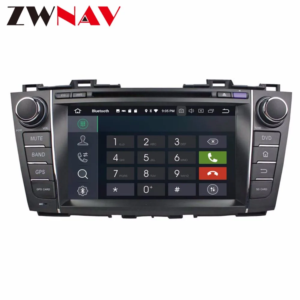 Excellent 4G+32G android 8.0 car CD dvd player head unit for Mazada 5 / Premacy multimedia player car radio stereo gps navigation BT wifi 4