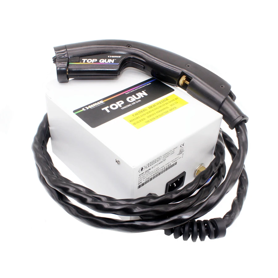 

Simco Top Gun Static Dissipative Removal Ionizing Air Spray Gun / Electrostatic Dusting Eliminating Ionizer Air Gun