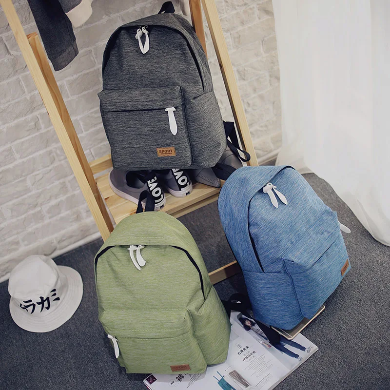 

2018 Rucksack Women Bagpack Sac A Dos Femme Travel Laptop Backpack Back Bag Pack Canvas School Backpack Bags For Teenage Girls