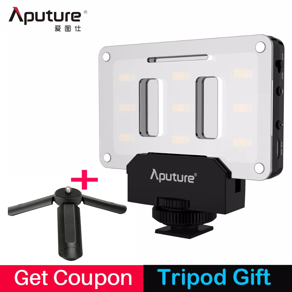 Aputure AL-M9 Pocket LED Video Light on Camera Studio Light Rechargeable Photo Light CRI/TLCI 95 for Canon Wedding Filmmaking - ANKUX Tech Co., Ltd