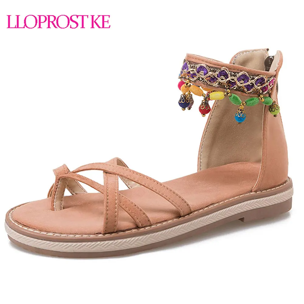 bohemian style flat sandals