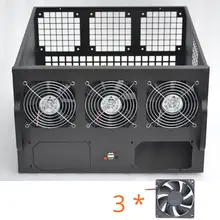 Двойной ATX PSU 6U GPU Bitcoin Mining Rig чехол для сервера usb miner rig рамка Шасси шкафа эфириума Майнер крипто BTC Mmcoin XMR