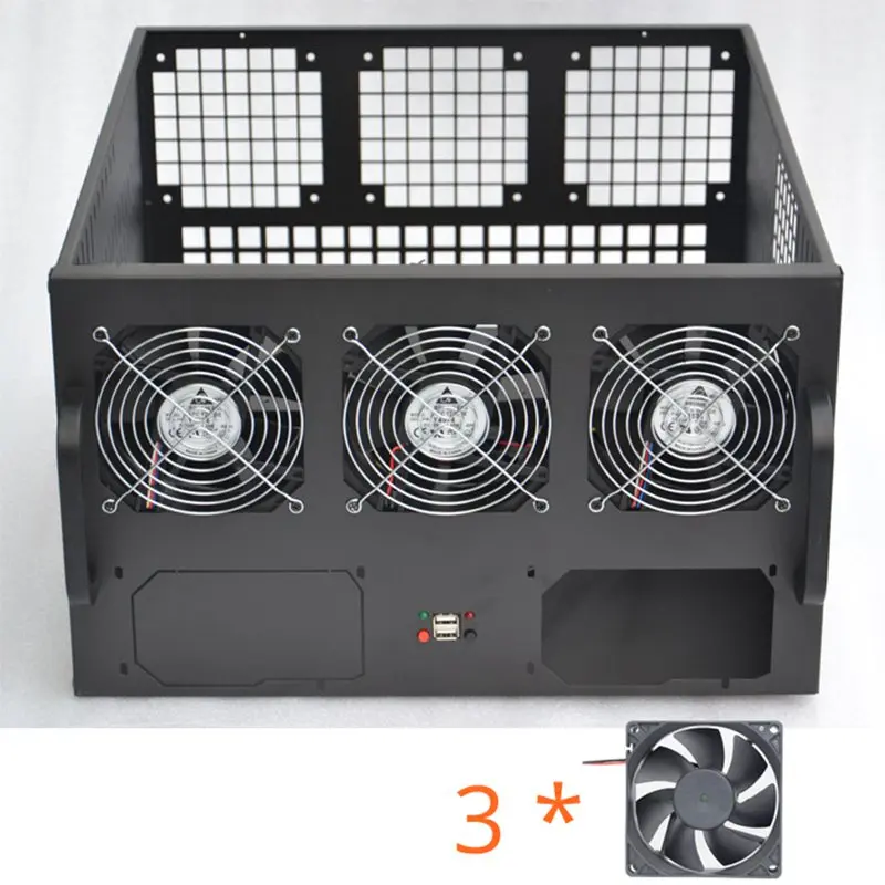 Dual ATX PSU 6U GPU Bitcoin Mining Rig Server Case usb miner rig frame Chassis cabinet Ethereum miner crypto BTC Mmcoin XMR Dual ATX PSU 6U GPU Bitcoin Mining Rig Server Case usb miner rig frame Chassis cabinet Ethereum miner crypto BTC Mmcoin XMR